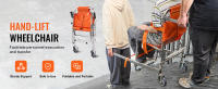 SucceBuy Silla de escalera EMS, capacidad de carga de 350 libras, silla de ruedas plegable de aluminio para subir escaleras de emergencia con 2 ruedas - details 0