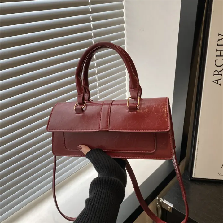 Bolso de hombro para mujer, bolso creativo de nicho para chicas, bolso de moda Retro francés, novedad de 2025 - 1