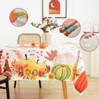 Mantel de Hojas de Arce Impermeable Decoración de Mesa de Comedor para Otoño, Halloween, Día de Acción Gracios Ideal para Bodas y Fiestas - details 1