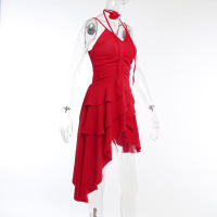 Vestido plisado con cuello en V, nuevo diseño de nicho de verano falda dulce y fresca YL23309GN - details 35