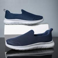 Zapatos de malla ligeros y transpirables para hombre, zapatillas informales antideslizantes para caminar al aire libre, zapatos de conducción, talla grande - details 6