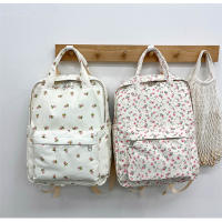 Mochila escolar fresca para mujer, literaria y artística, versátil, con flores informales, para niña y estudiante, novedad de 2024 - details 40