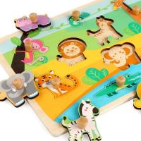 Rompecabezas de Madera infantil para Niños, Rompecabezas de animales con Mango, Juegos Educativos Montessori para bebés, 2 Años - details 7