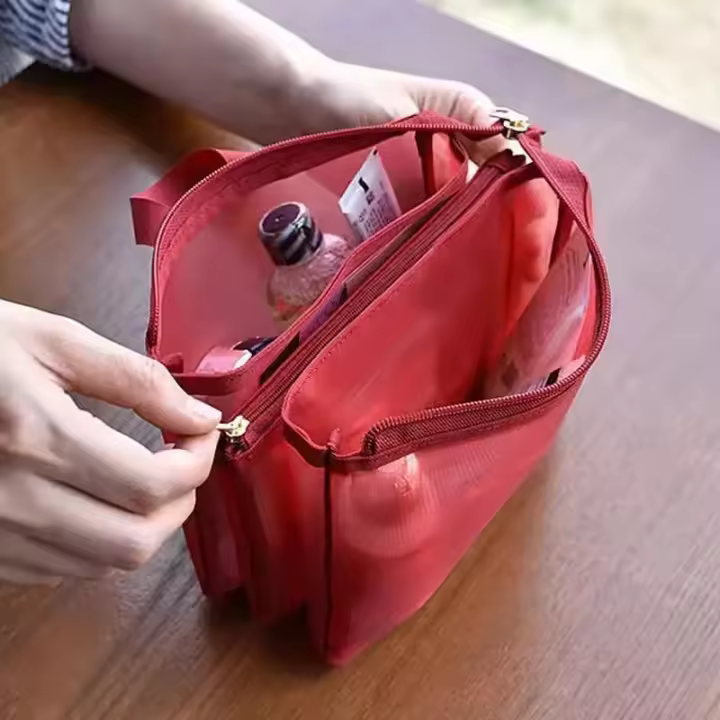 Bolsas de Cosméticos de Gran Capacidad Producto de Cuidado de la Piel, Labial, Artículos de Tocador, Estuche Organizador de Maquillaje - 1