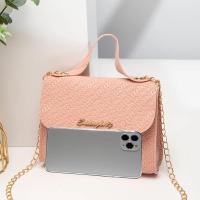 Bolso de Hombro de Cuero con Cadena Hecho en Relieve Bolso de Teléfono para Mujeres de Gran Capacidad Bolso de Moda para Hombros Oblicuos - details 3