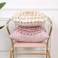 Fundas de cojín de flores 3D de estilo clásico, fundas de almohada decorativas hechas a mano para sofá, sofá, dormitorio, sala de estar, 18x18 pulgadas, 1 unidad - details 4