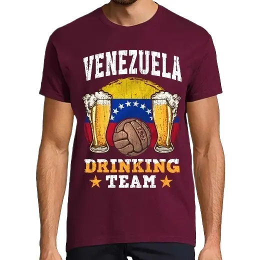 Venezuela Equipo Bebida Fútbol Cerveza Camisetas CERVEZA,Pack Regalo Camiseta Personalizada - 1