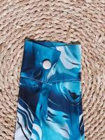 Camisa de trabajo de manga larga con estampado de mármol elegante para mujer Tops de manga larga de primavera y verano - details 5