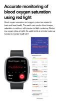 Relojes inteligentes hombre mujer Bluetooth deporte ritmo cardíaco presión arterial reloj - details 14
