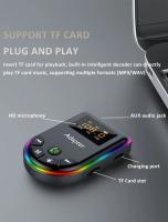Adaptador de Audio Bluetooth con pantalla Digital LED, receptor inalámbrico, transmisor, tarjeta TF, micrófono FM, MP3 para PC, TV, altavoz de coche, auriculares con cable - details 7