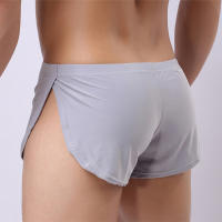 Bragas Masculinas Ropa Interior Bóxers Transpirable Hombre Bóxer Pijama Calzoncillos Side Split Cueca homem Shorts Ropa de dormir - details 5