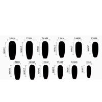 Uñas largas con diamantes de imitación Arte cuadrado de cobertura total para manicura y belleza - details 5