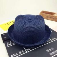 Gorra para niños, decoración de orejas para niños de verano, sombrero de Panamá ppy para niño sólido - details 8