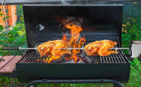 UISEBRT-brocha para barbacoa con motor de 220-240 V, acero inoxidable giratorio para barbacoa de gas y asador - details 0