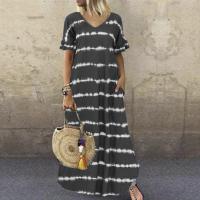 Vestido largo de manga corta para mujer, moda de verano - details 4