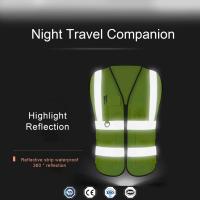Chaleco reflectante Signal 60g con chaqueta de seguridad y corredor negra ajustable de alta visibilidad fabricada en poliéster - details 11