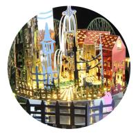 Microworld-rompecabezas 3D de Metal para niñas y adultos, modelo temático de Castillo, caja de música giratoria, juguetes de cumpleaños, regalos de Navidad - details 11