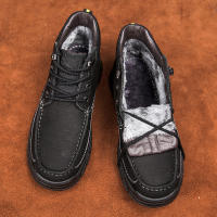 Zapatos de hombre al aire libre de terciopelo de piel de vaca de primera capa de cuero mate de alta calidad - details 16
