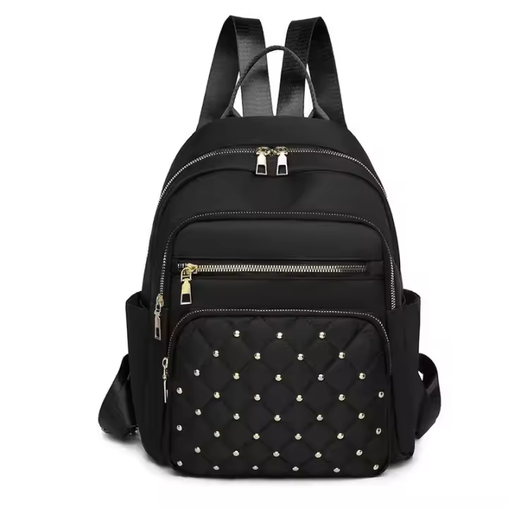 Mochila de nailon de alta calidad para mujer, morral escolar grande de viaje, bolso de hombro para chicas adolescentes - 1