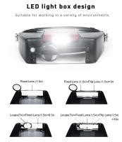 Lupa LED con diadema para lectura, gafas de aumento para casco de reparación artesanal, lupas dentales 1,0/1,5/3,5/10X - details 8
