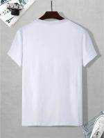 Camiseta holgada deportiva informal de verano para hombre, camiseta de manga corta con cuello redondo y estampado MILANO, cómoda para compras - details 9