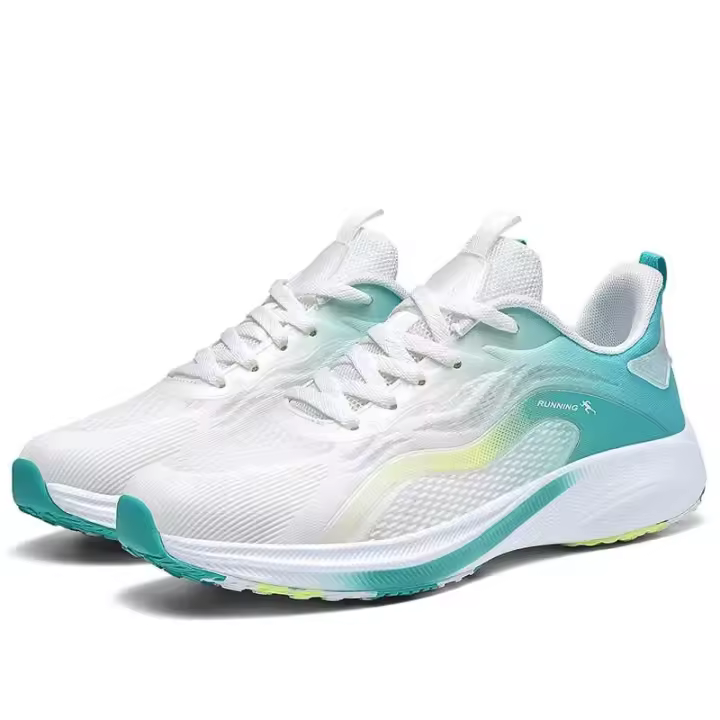 Deportes informales de alta calidad para hombre con parte superior de malla transpirable, suela elástica antideslizante con placa de carbono de palomitas de maíz, zapatos para caminar - 1