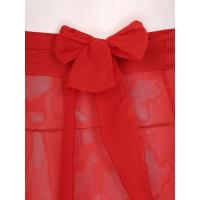 Faldas largas transparentes para mujer, faldas latino Tango salón baile Flamenco lírico, falda dobladillo ancho cintura alta de - details 17