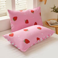 Juego De 3 piezas De Funda Nórdica, Estampado De Fresas Dulces, Ropa De Cama, Funda Nórdica Suave Y Cómoda - details 5
