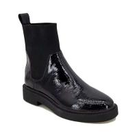 Botines de moda con suela de goma para mujer, botines Chelsea de cuero genuino - details 1
