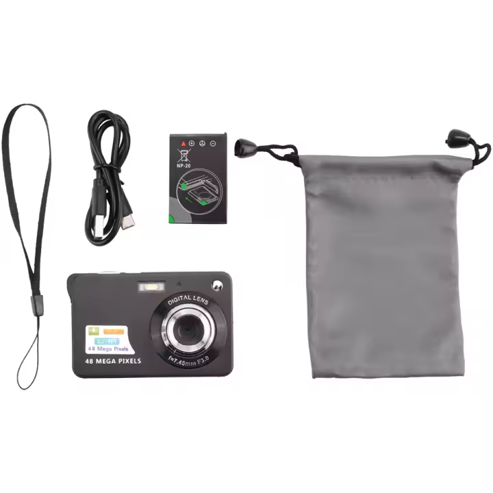 Minicámara Digital con pantalla HD, videocámara antivibración de 2,7 pulgadas - 1