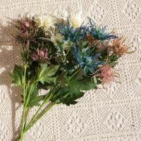 Flor de apio espinosa Artificial de plástico, flor falsa realista que no se decolora, plantas de simulación elegantes hechas a mano, decoración de oficina y Hotel - details 2