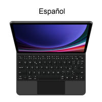 AJIUYU-Funda con Teclado Español para Samsung Galaxy Tab, S7, S8, S9, 11 "/S9 FE, 10,9", S9FE, 2023, Teclado magnético Retroiluminado - details 0
