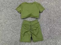Traje de entrenamiento de yoga para mujer, conjunto de gimnasio, sujetador deportivo, pantalones, ropa deportiva - details 11