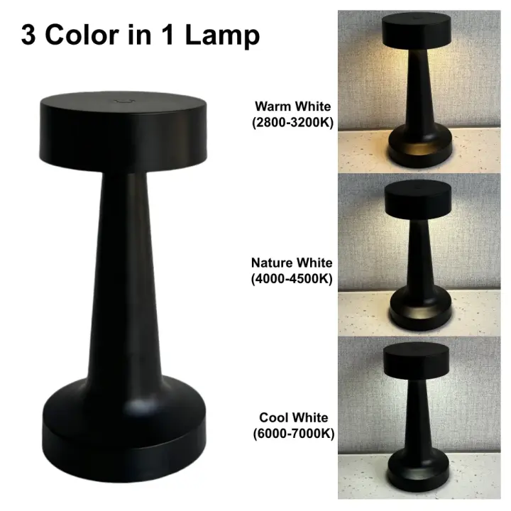 Lámpara Led recargable por USB, Interruptor táctil, fundaable para botella de vino, decoración de mesa, luz nocturna, lámpara de escritorio de ambiente para habitación de Hotel - 1