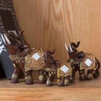 Estatua de adornos de resina de elefante, Feng Shui tradicional chino, artesanías de la suerte, muebles decorativos, decoraciones de escritorio para el hogar - details 6