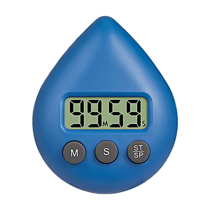 SSITO Temporizador Digital Deportivo, Bonito temporizador de Gota de Agua, despertador para hornear, Ducha, instrumentos de cocina - 1