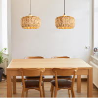 LEFAN-Lámpara de ratán decorativa para restaurante y tienda, accesorio creativo de bambú para dormitorio, sala de estar y Antlque - details 12