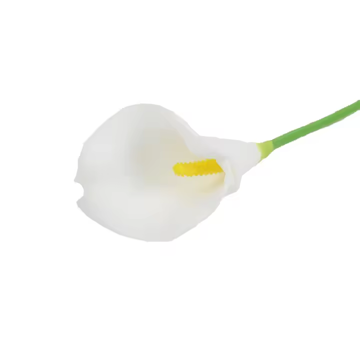 [1pc] Flor artificial de lirio de cala - Lirio de cala para decoración de boda/hogar/oficina - smartkidz - 1