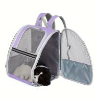 Mochila transpirable para gato, morral de viaje, Color sólido, 1 unidad - details 0