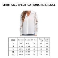 Blusa con Cuello en V para Mujer, Camisa de Encaje de Manga Corta, Túnica de Color Sólido - details 0