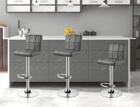 Taburete de Bar Moderno Diseño de Counter de Cocina de Pub con Asiento Ajustable y Giratorio - details 5