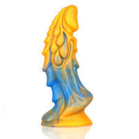Silicona líquida de colores mezclados, gran simulación con forma irregular, tapón anal vestibular, pene falso para productos de mujer - details 12