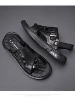Sandalias de Verano para Hombres Suelas Gruesas, Estilo Casual, Zapatillas de Playa de Cuero Antideslizante, Doble Propósito - details 14