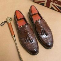 2023 nuevos zapatos de cuero genuino del vestido de boda de los hombres, zapatos Mokasin Gommino Le Fu - details 1