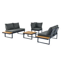 Set de Ocio en Jardín Posición de Esquina con Función de Relájate 5 Pasos Ajustables, Hasta 55° - details 3