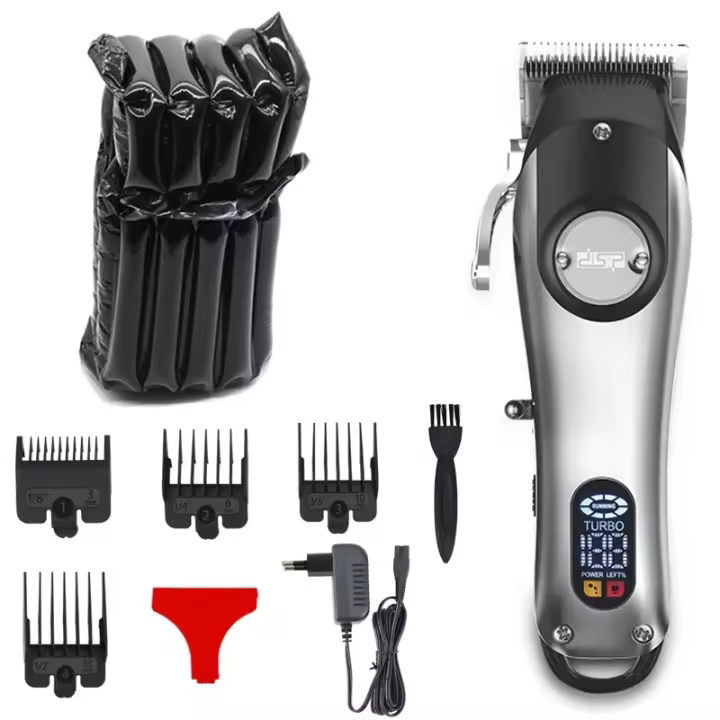 Cortadora de pelo inalámbrica recargable para hombres, cortadora de pelo eléctrica profesional, ajuste de barba - 1
