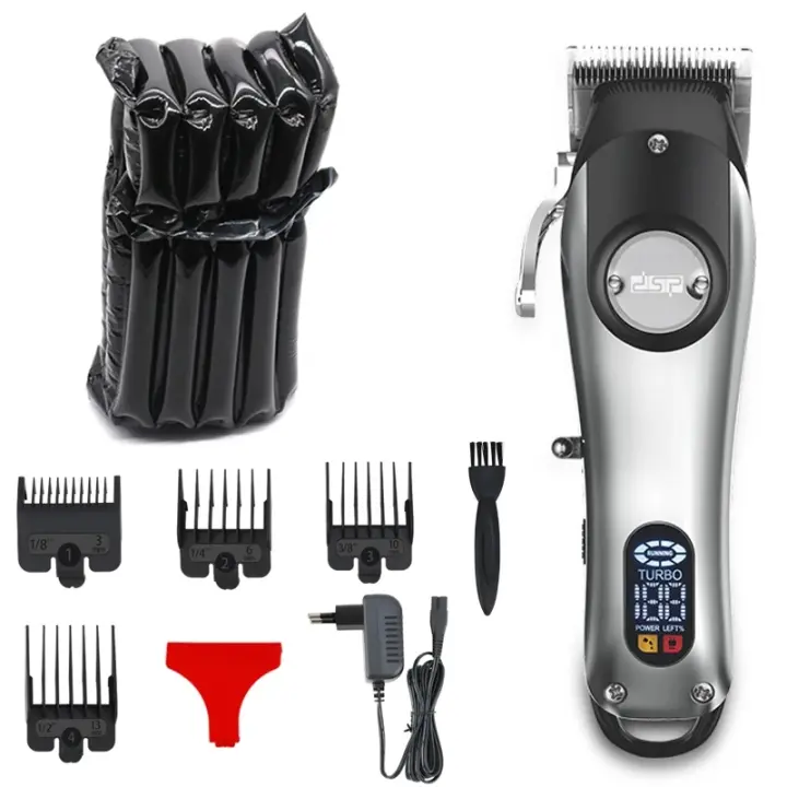 Cortadora de pelo inalámbrica recargable para hombres, cortadora de pelo eléctrica profesional, ajuste de barba - 1