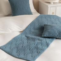 Carrileras Decorativas Para Cama con Patrón de Concha en Terciopelo Nuevo Diseño en Color Gris Rosa Amarillo Azul Verde Material Poliéster Hecho en China - details 21