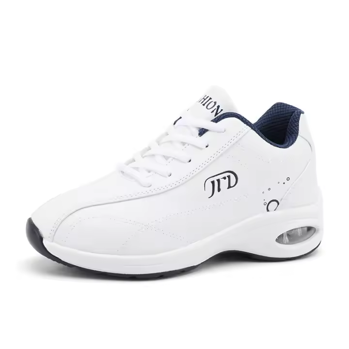 Zapatillas de correr de marca para mujer, zapatos de baloncesto de cuero impermeables, cómodos, zapatillas de plataforma alta, zapatos deportivos con cojín - 1