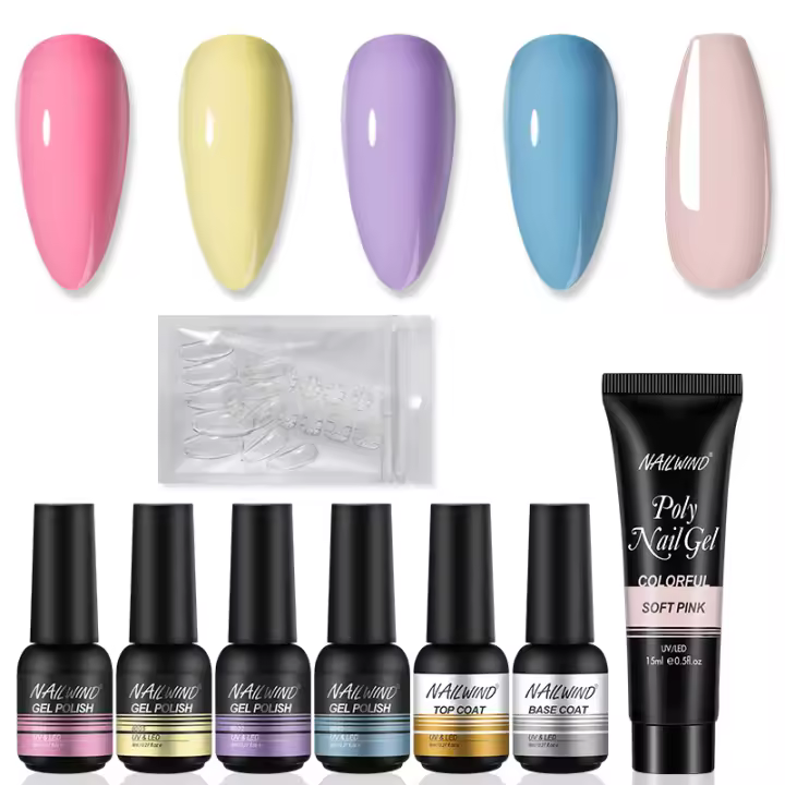 NAILWIND-Juego de uñas acrílicas, lámpara LED UV, secador con esmalte de Gel, herramientas de manicura, taladro eléctrico, arte de uñas - 1
